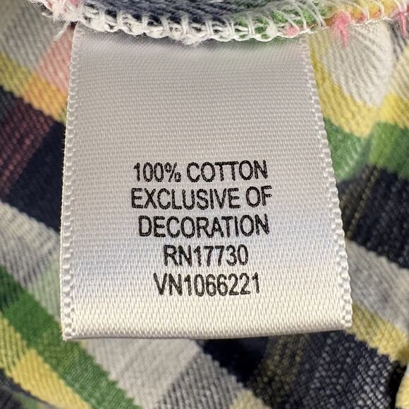 Merona Women’s Plaid Drawstring 4 Button Pullover Hoodie Jacket Size Large - Picture 11 of 15